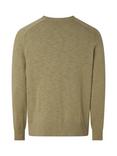 Calvin Klein Slub Organic Cotton Textured Jumper, Delta Green