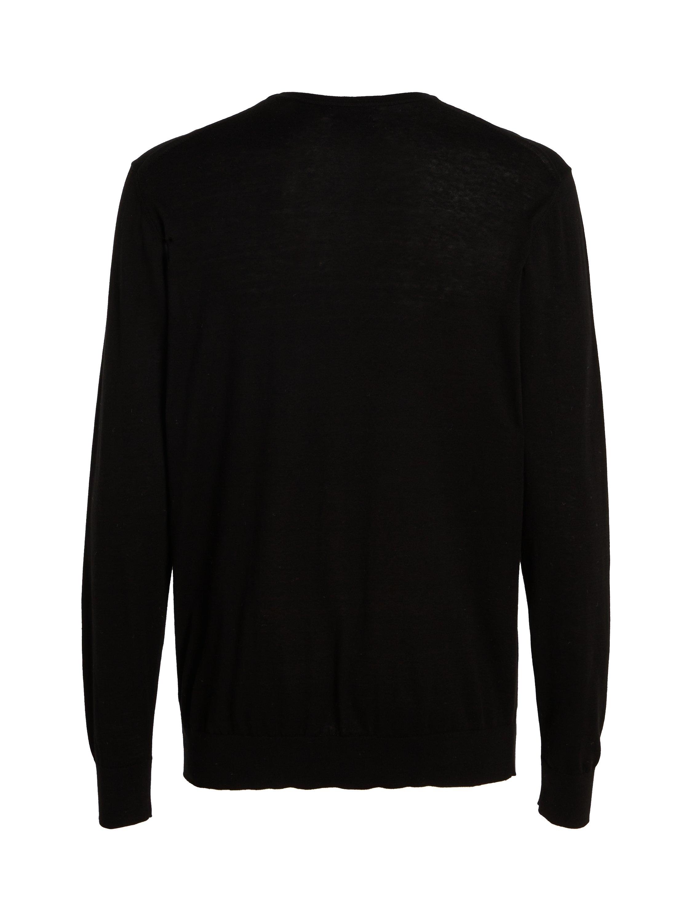 Calvin Klein Silk Cotton Blend Jumper, Black, XS