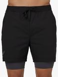 Castore Water Resistant Flow 2-in-1 Shorts, Black