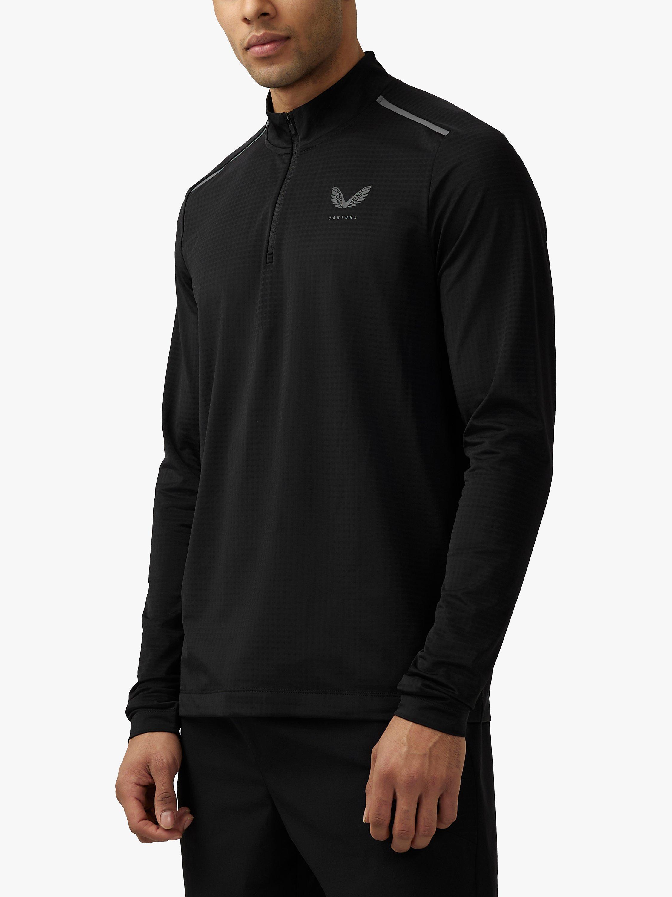 Castore Apex Aeromesh Quarter Zip Top, Black