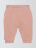 John Lewis ANYDAY Baby Cotton Joggers, Pink