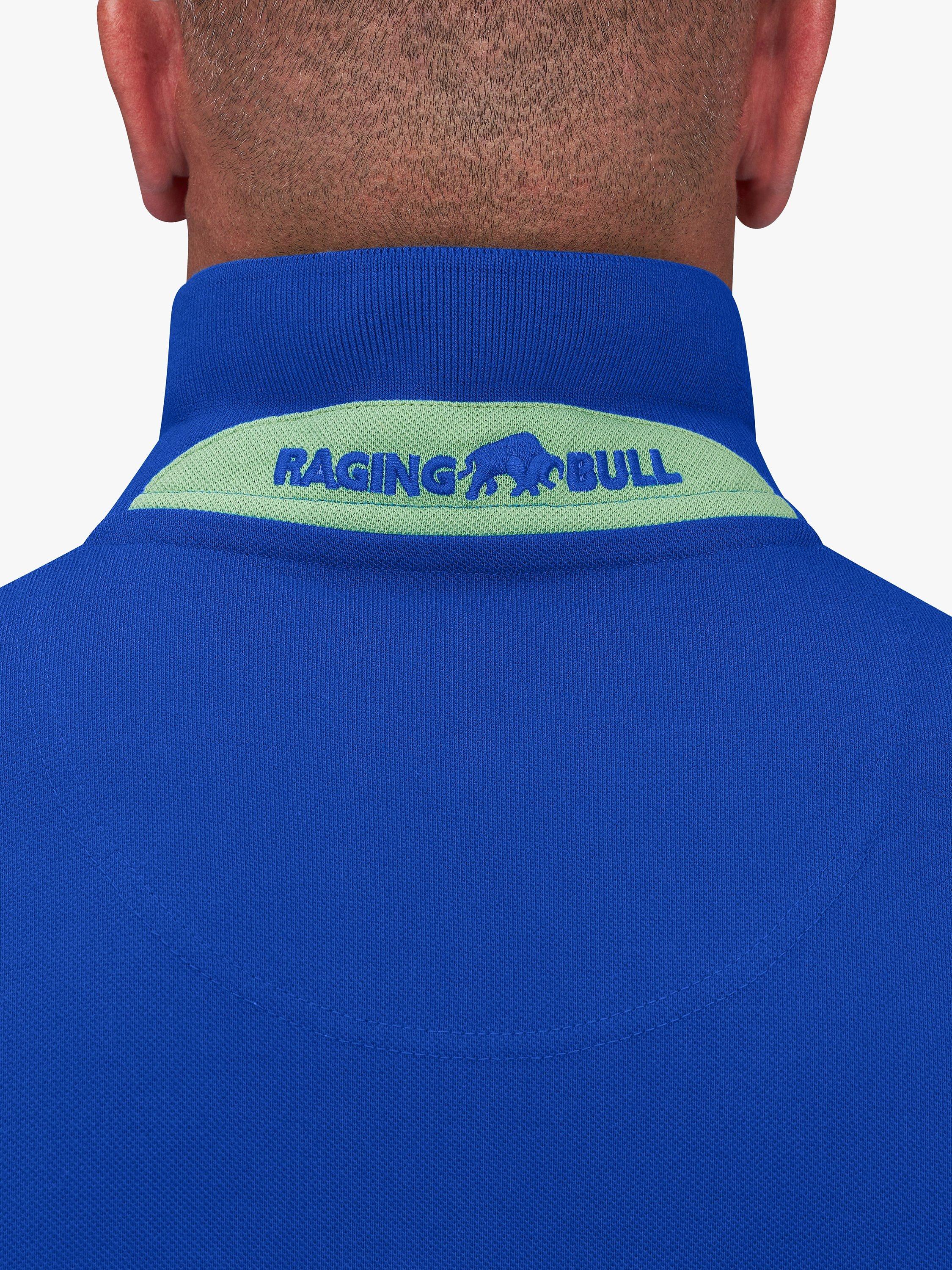 Raging Bull Classic Organic Cotton Pique Polo Shirt Cobalt Blue