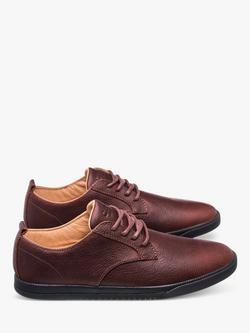 CLAE Ellington Leather Derby Shoes, Cocoa - view 2, Cocoa