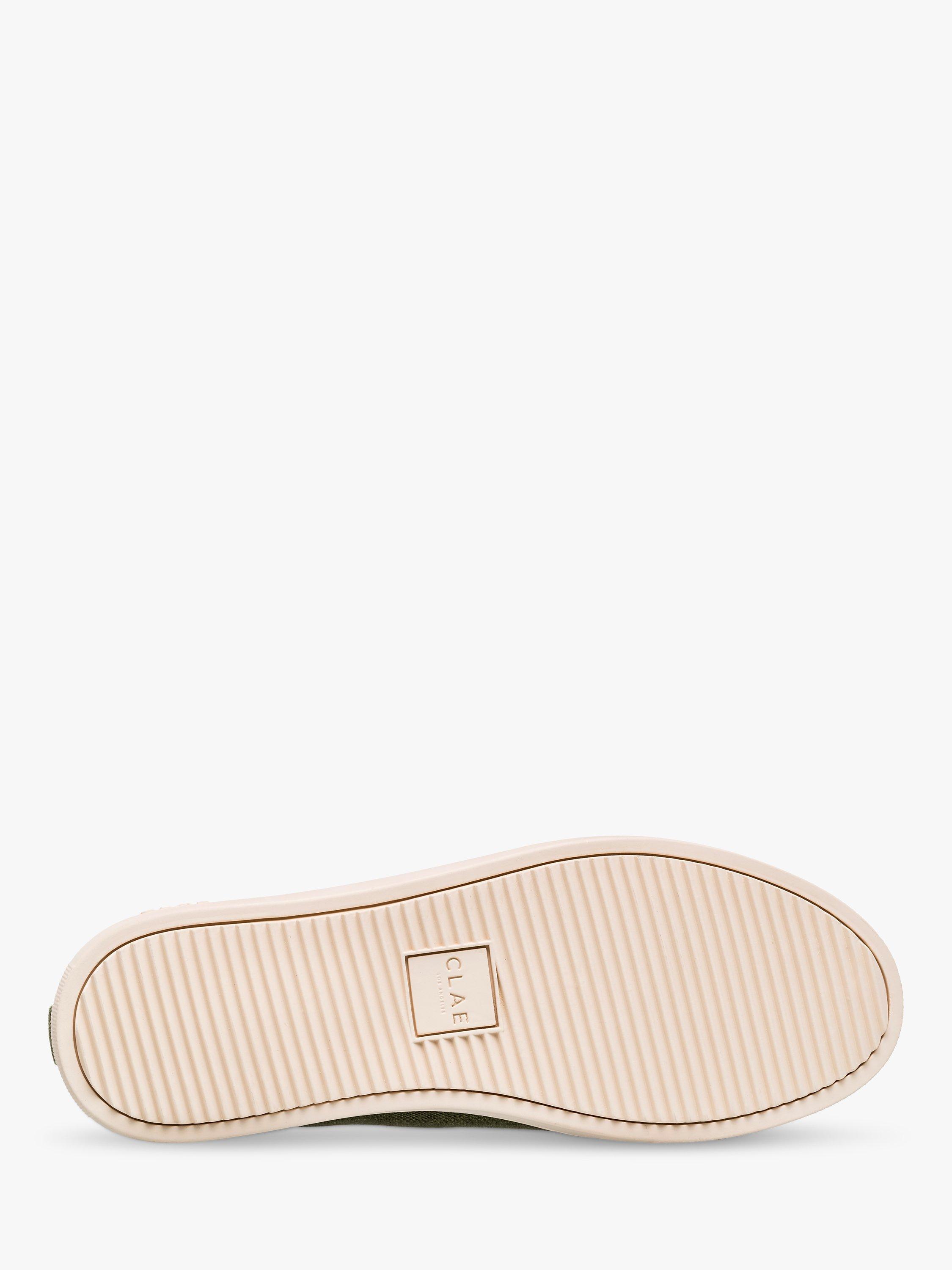 Product image 5 of 5, which shows CLAE Bradley Textile Lace Up Trainers, Olive Wash, 10
