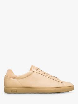 CLAE Bradley Essentials Leather Trainers, Mid Brown