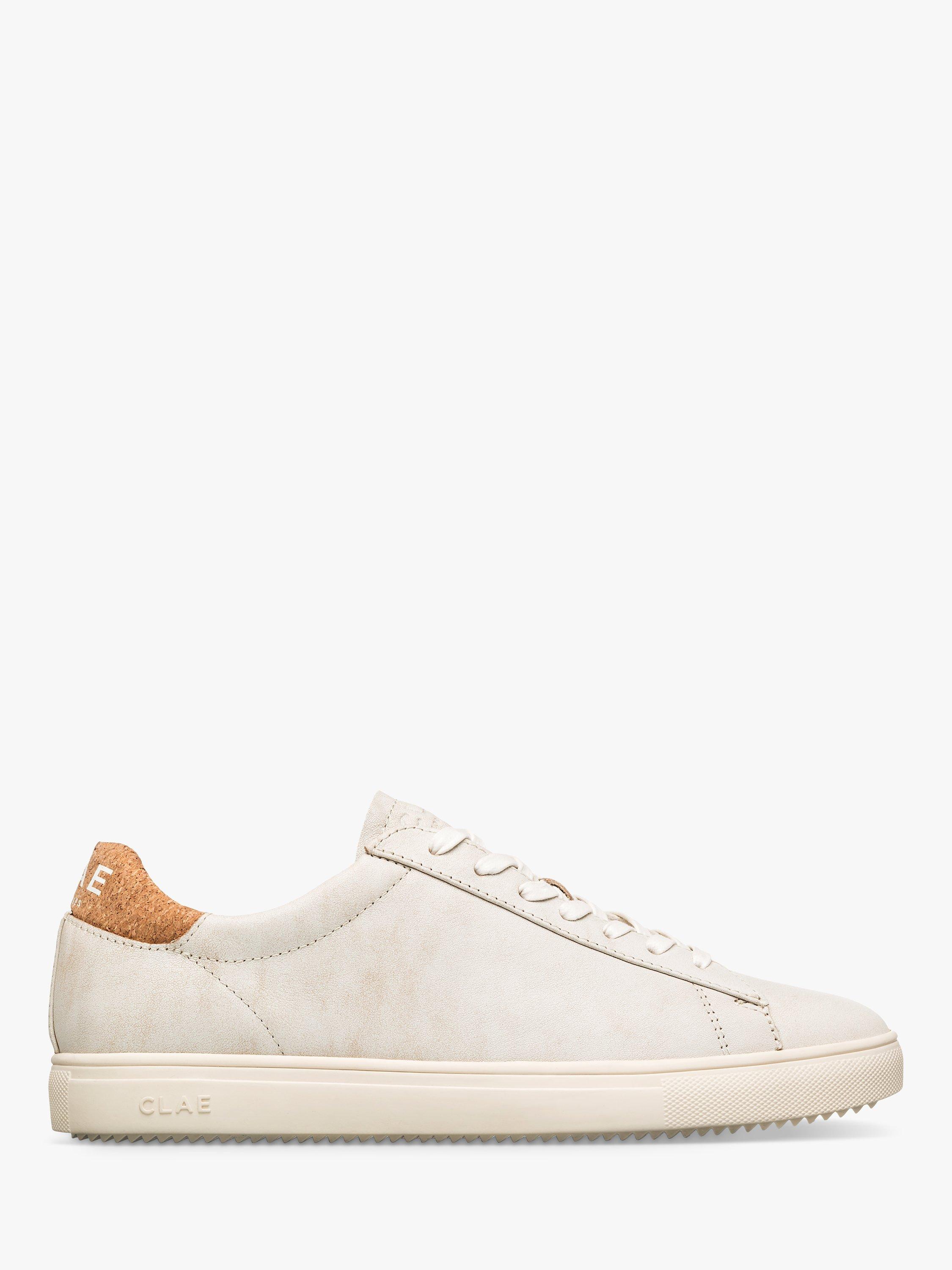Product image 1 of 5, which shows CLAE Bradley Distressed Leather Cork Trainers, Brown, 3