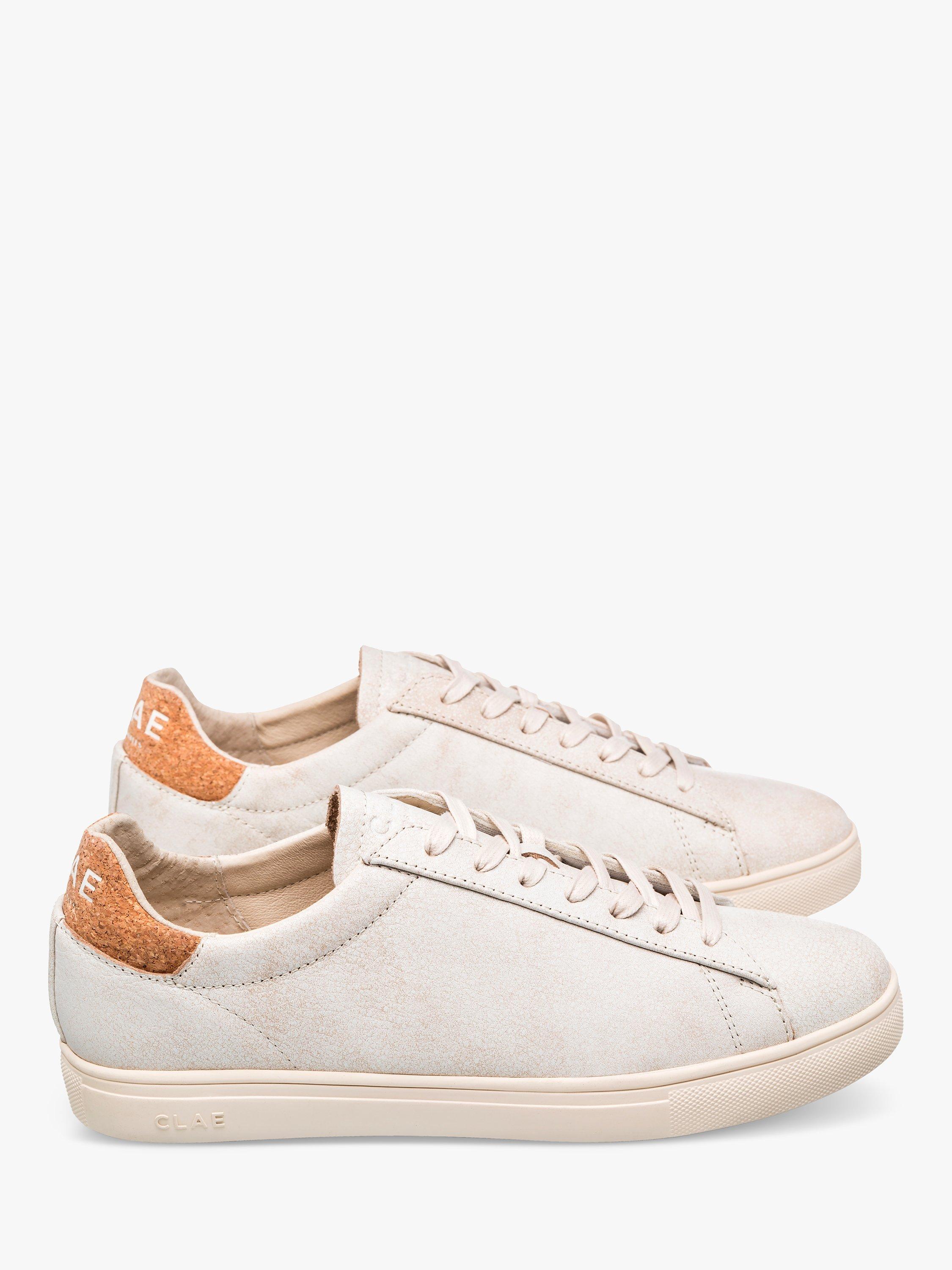 Product image 2 of 5, which shows CLAE Bradley Distressed Leather Cork Trainers, Brown, 3