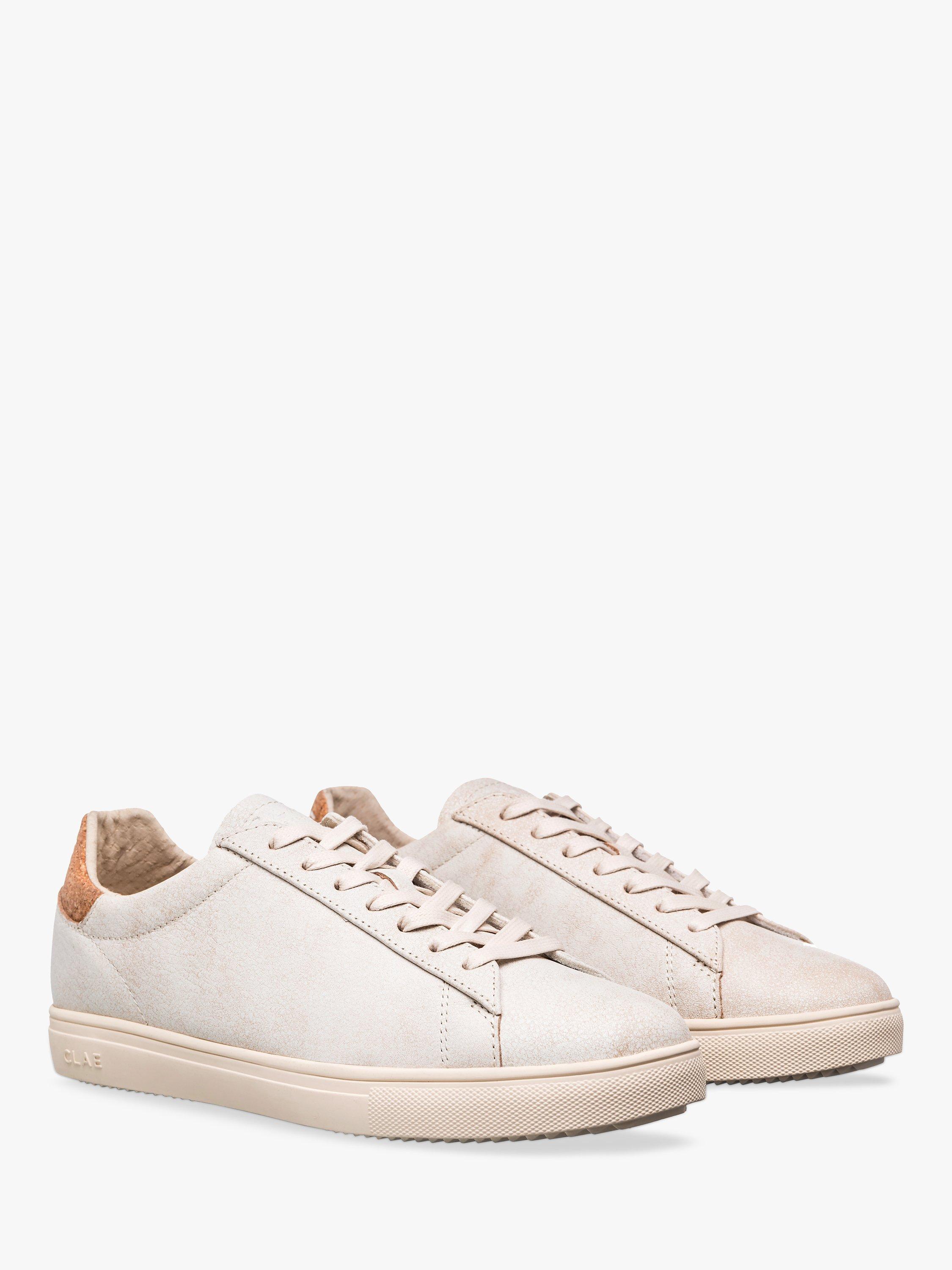 Product image 3 of 5, which shows CLAE Bradley Distressed Leather Cork Trainers, Brown, 3