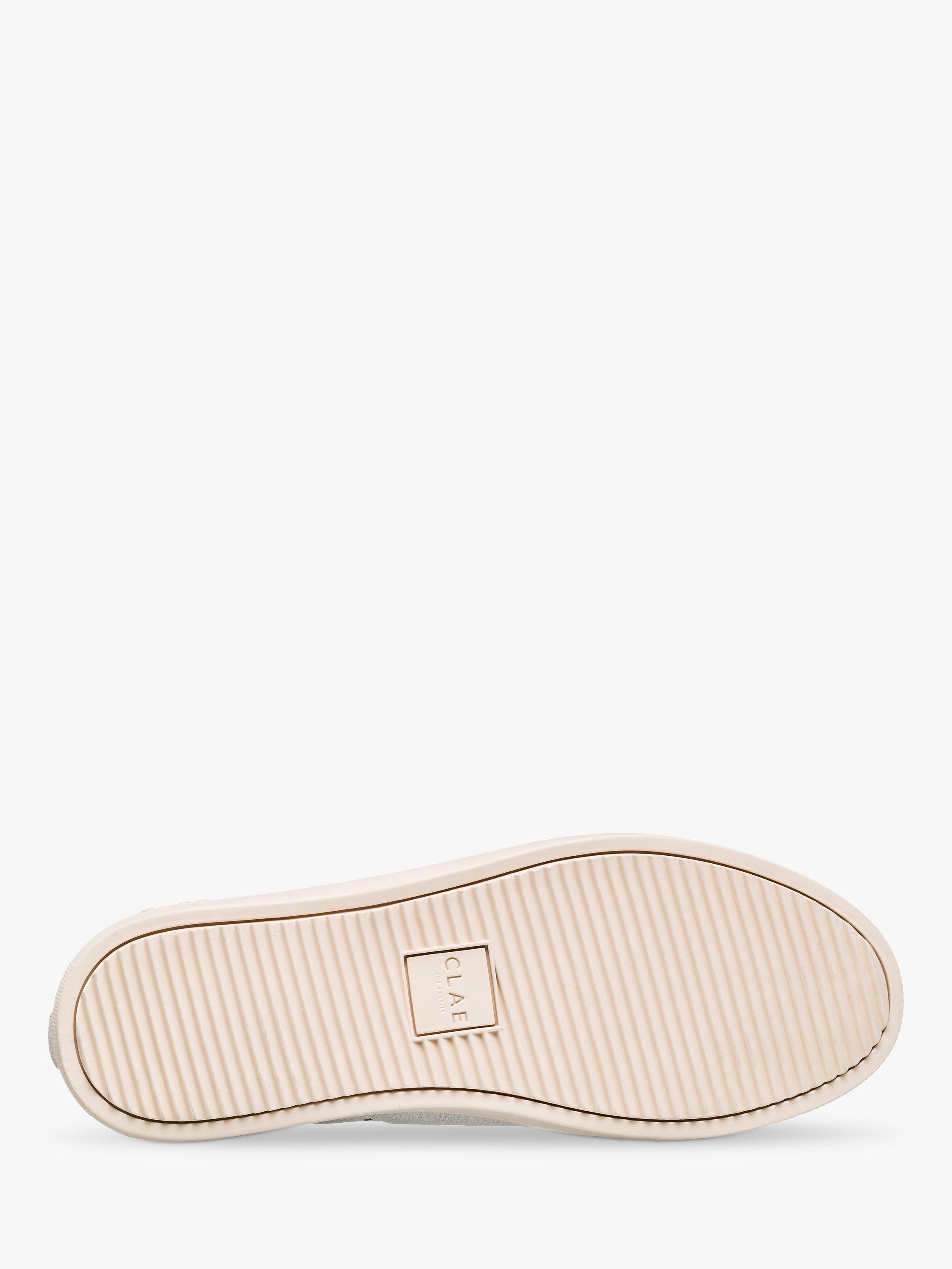 Product image 5 of 5, which shows CLAE Bradley Distressed Leather Cork Trainers, Brown, 3