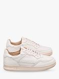 CLAE Haywood Leather Lace Up Trainers, Off White