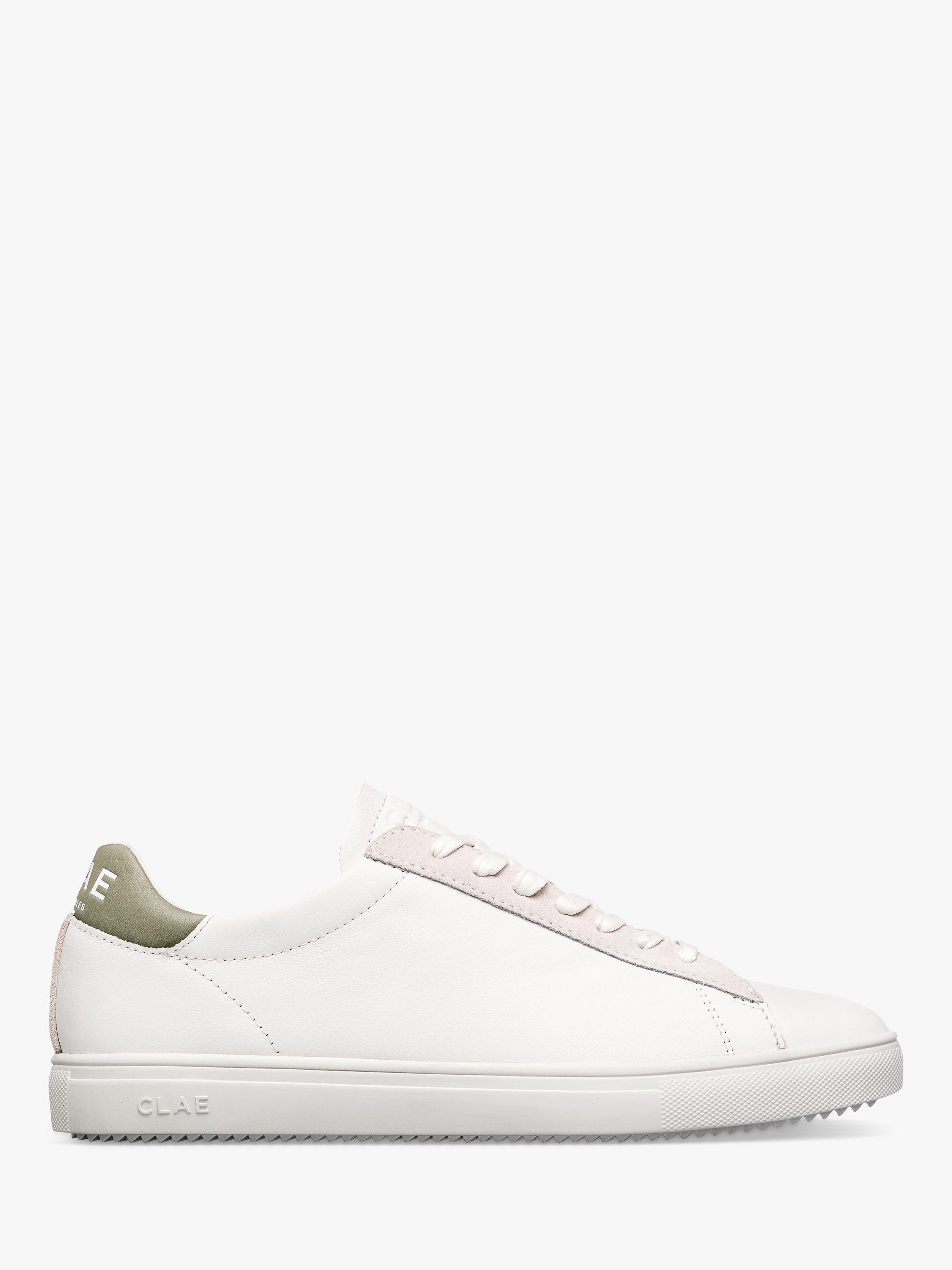 Product image 1 of 5, which shows CLAE Bradley Whitel Lace Up Trainers, White, 5