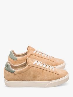 CLAE Bradley Venice Suede Lace Up Trainers, Starfish/Tea - view 2, Starfish/Tea