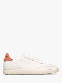 CLAE Deane Leather Trainers, Off White/Clay, Off White/Clay