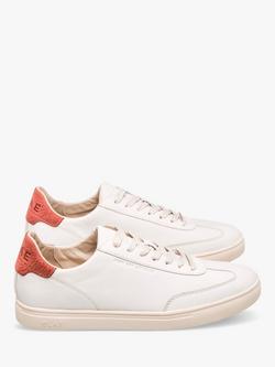 CLAE Deane Leather Trainers, Off White/Clay - view 2, Off White/Clay