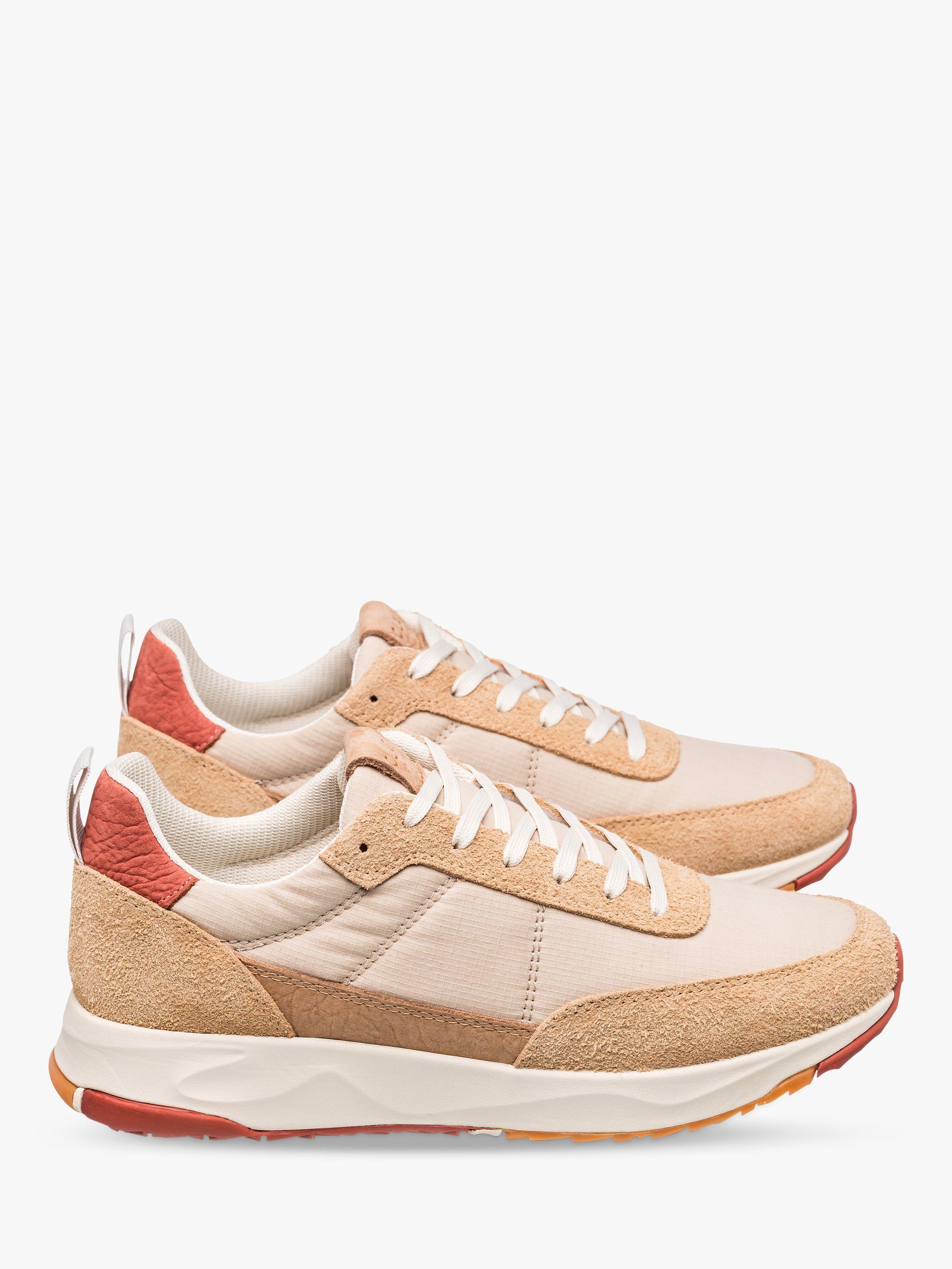 Product image 2 of 5, which shows CLAE Owens Suede Blend Lace Up Trainers, Starfish/Multi, 7.5