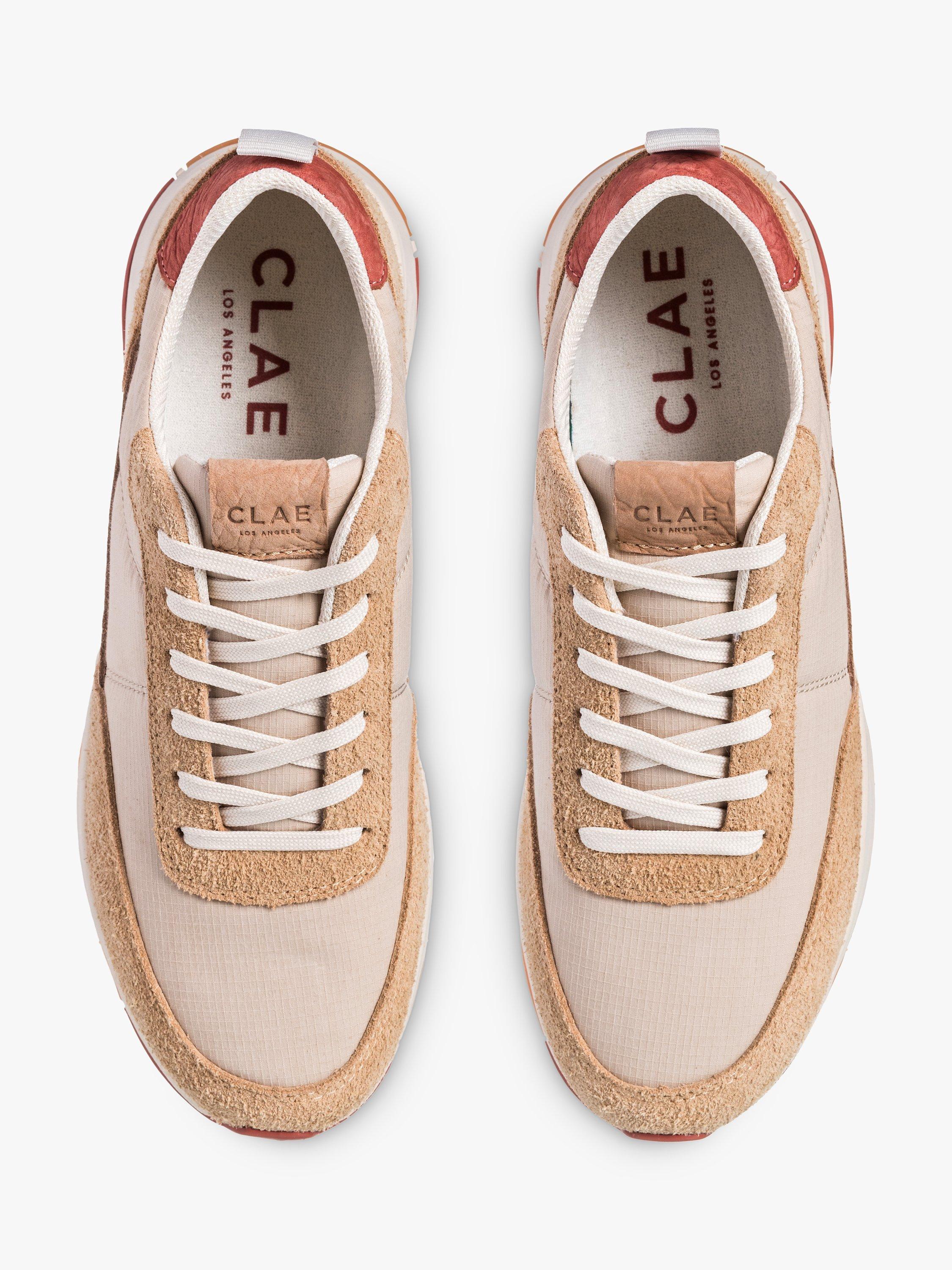 Product image 4 of 5, which shows CLAE Owens Suede Blend Lace Up Trainers, Starfish/Multi, 7.5