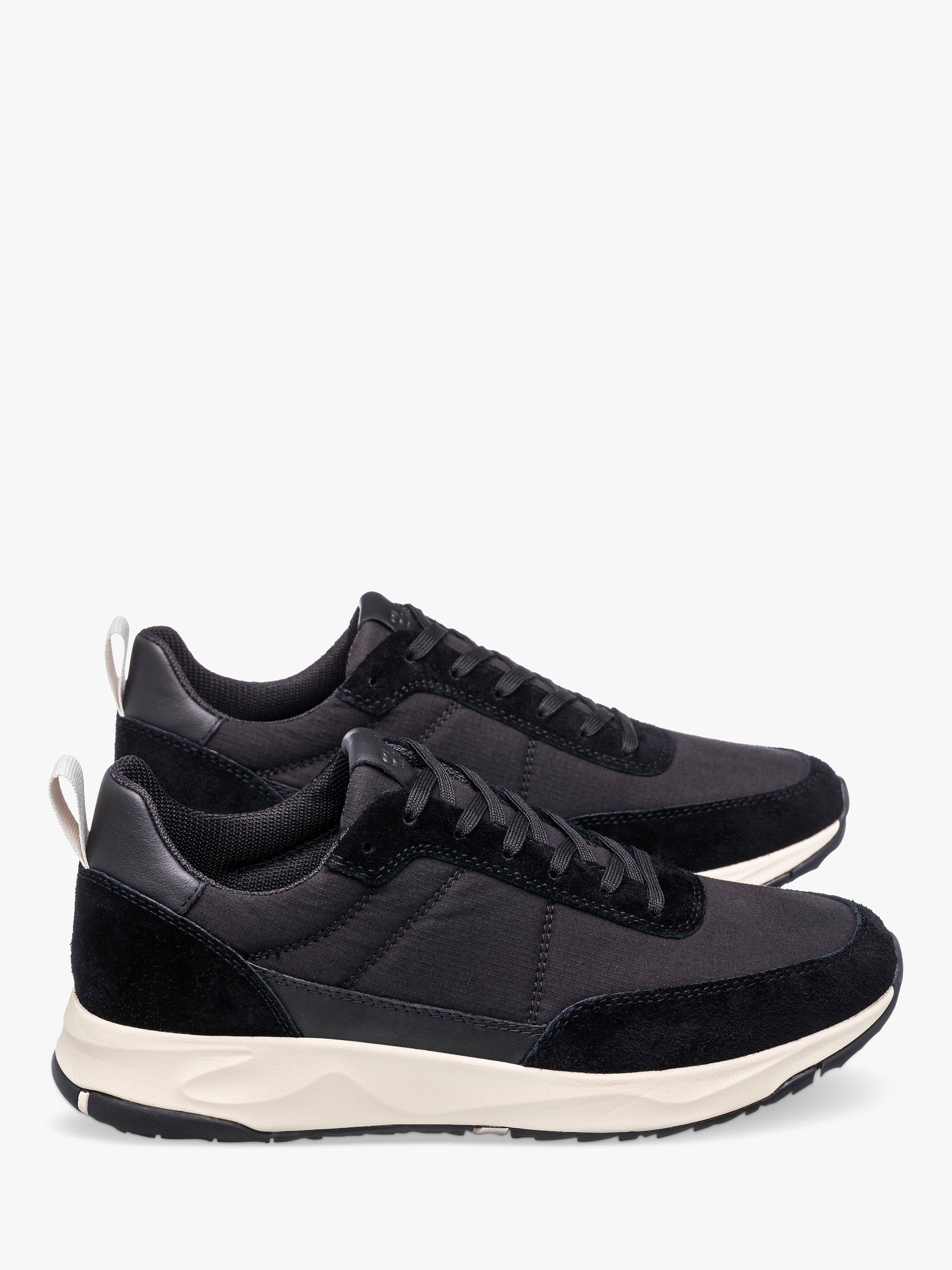 Product image 2 of 5, which shows CLAE Owens Suede Lace Up Trainers, Black, 6