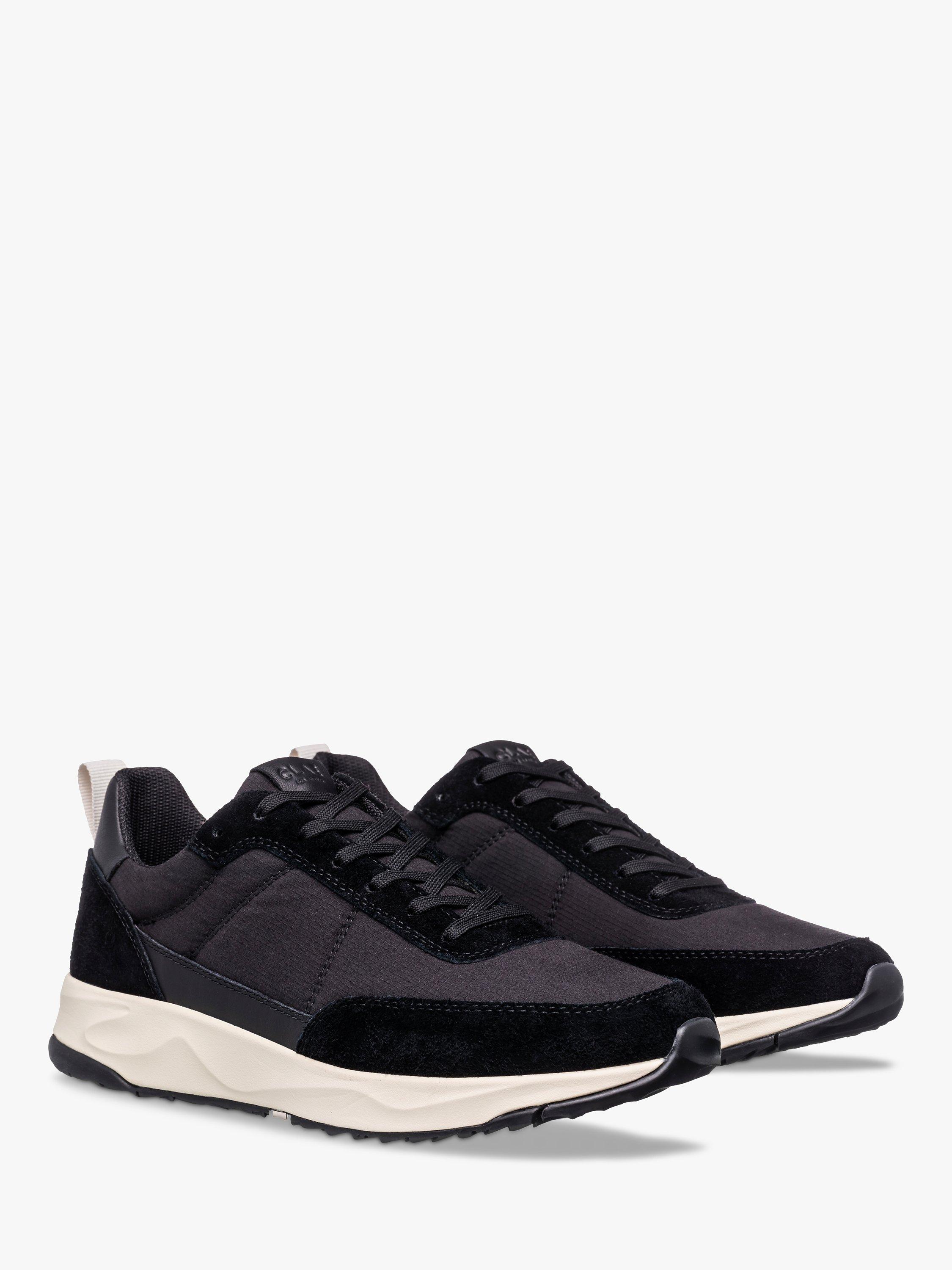 Product image 3 of 5, which shows CLAE Owens Suede Lace Up Trainers, Black, 6