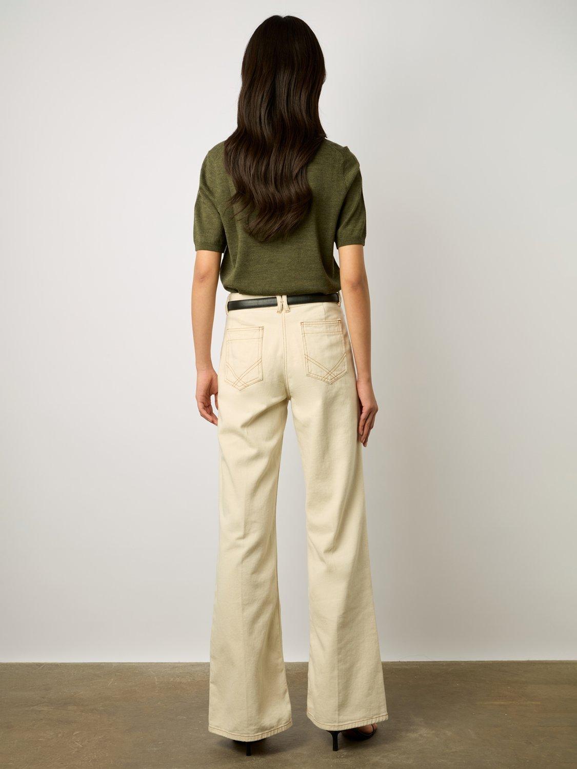 Product image 7 of 7, which shows Gerard Darel Lysea Merino Wool Top, Khaki, 6