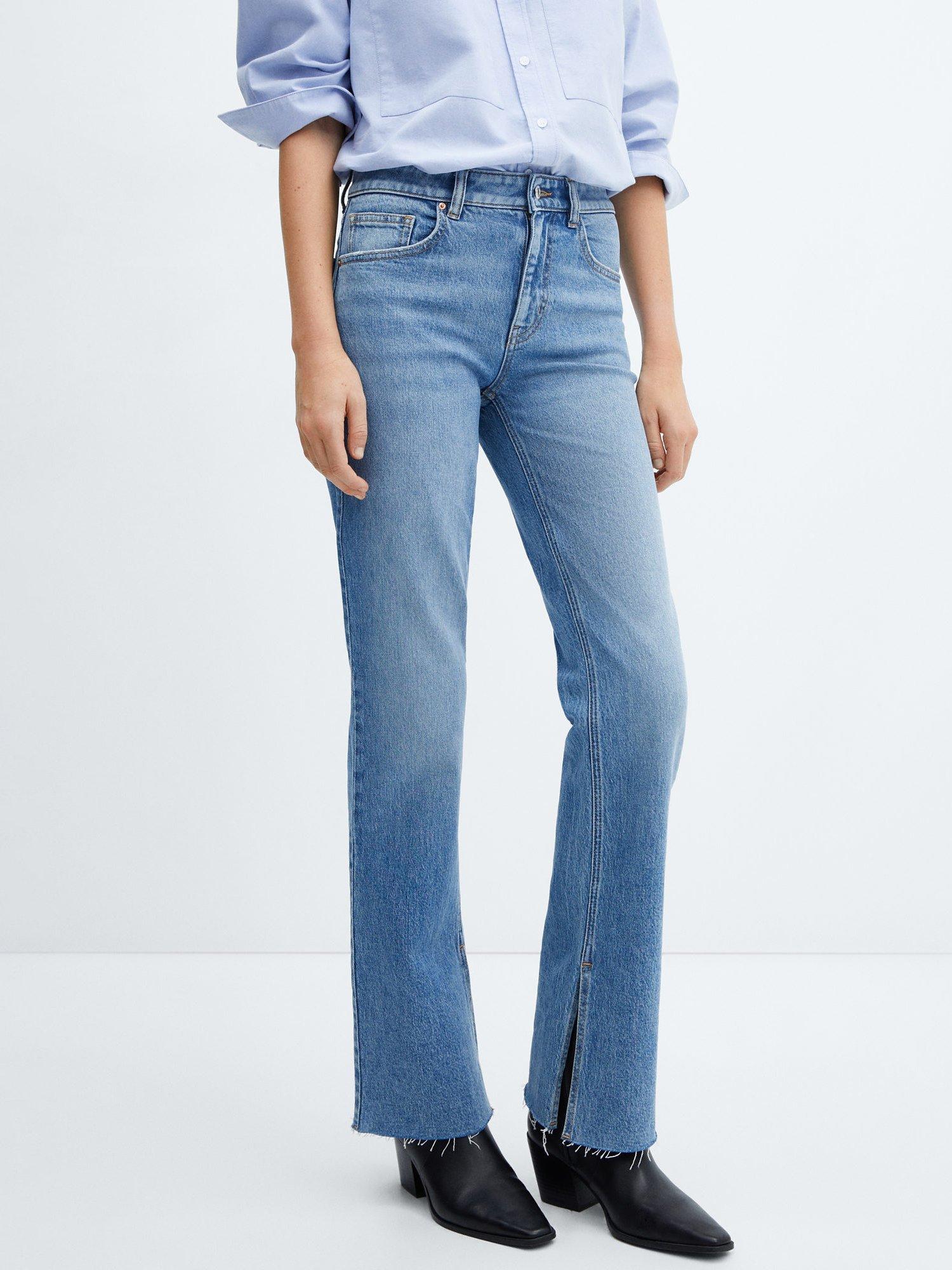Mango Elle Flared Jeans, Blue