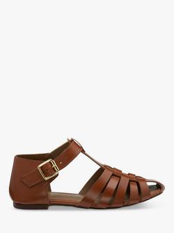 Ravel Galston Leather Flat Sandals, Tan