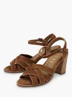Ravel Cullen Suede Heeled Sandals - view 2, Tan