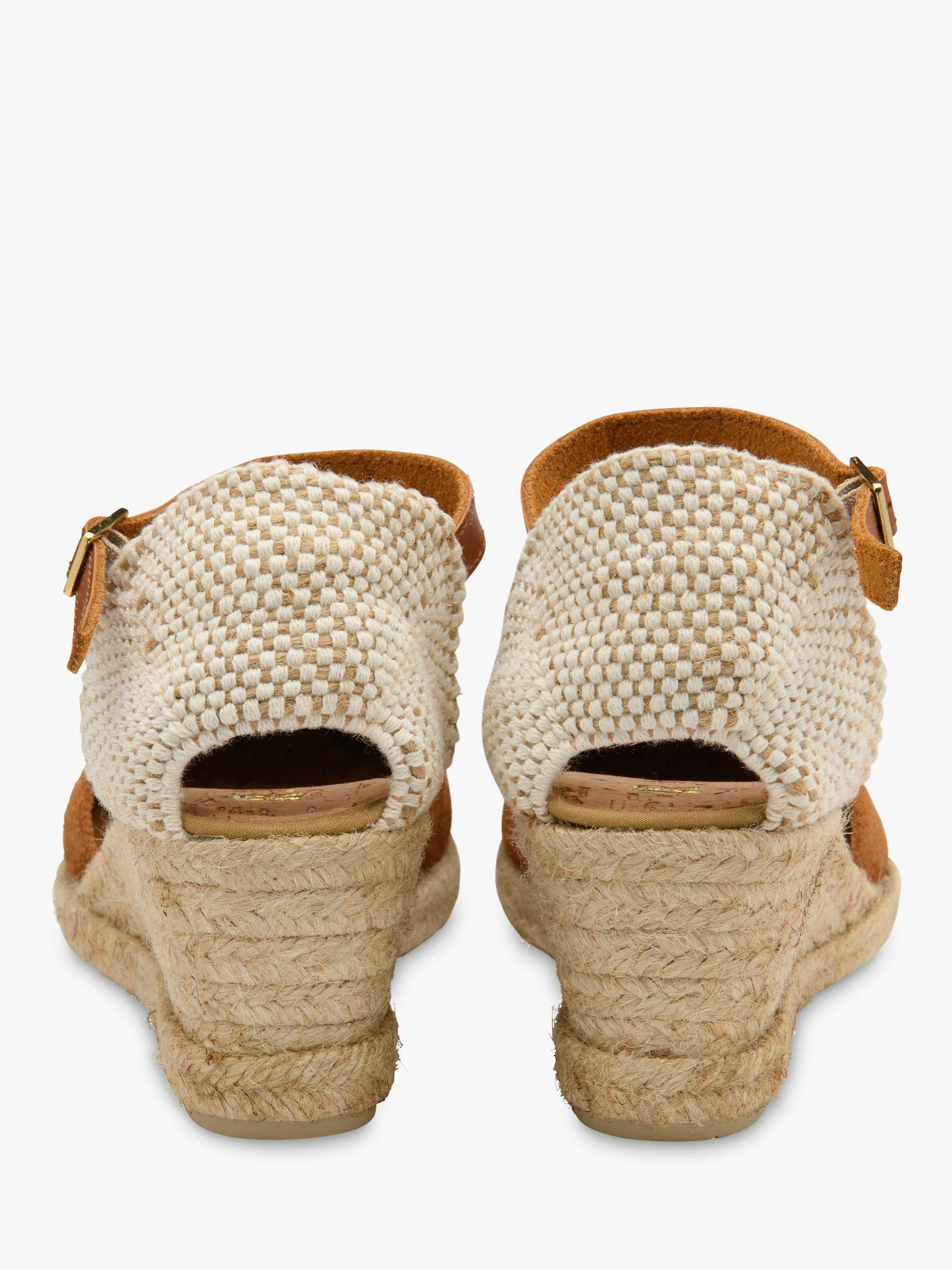 Product image 3 of 4, which shows Ravel Rhea Suede Wedge Espadrille Sandals, Tan, 3