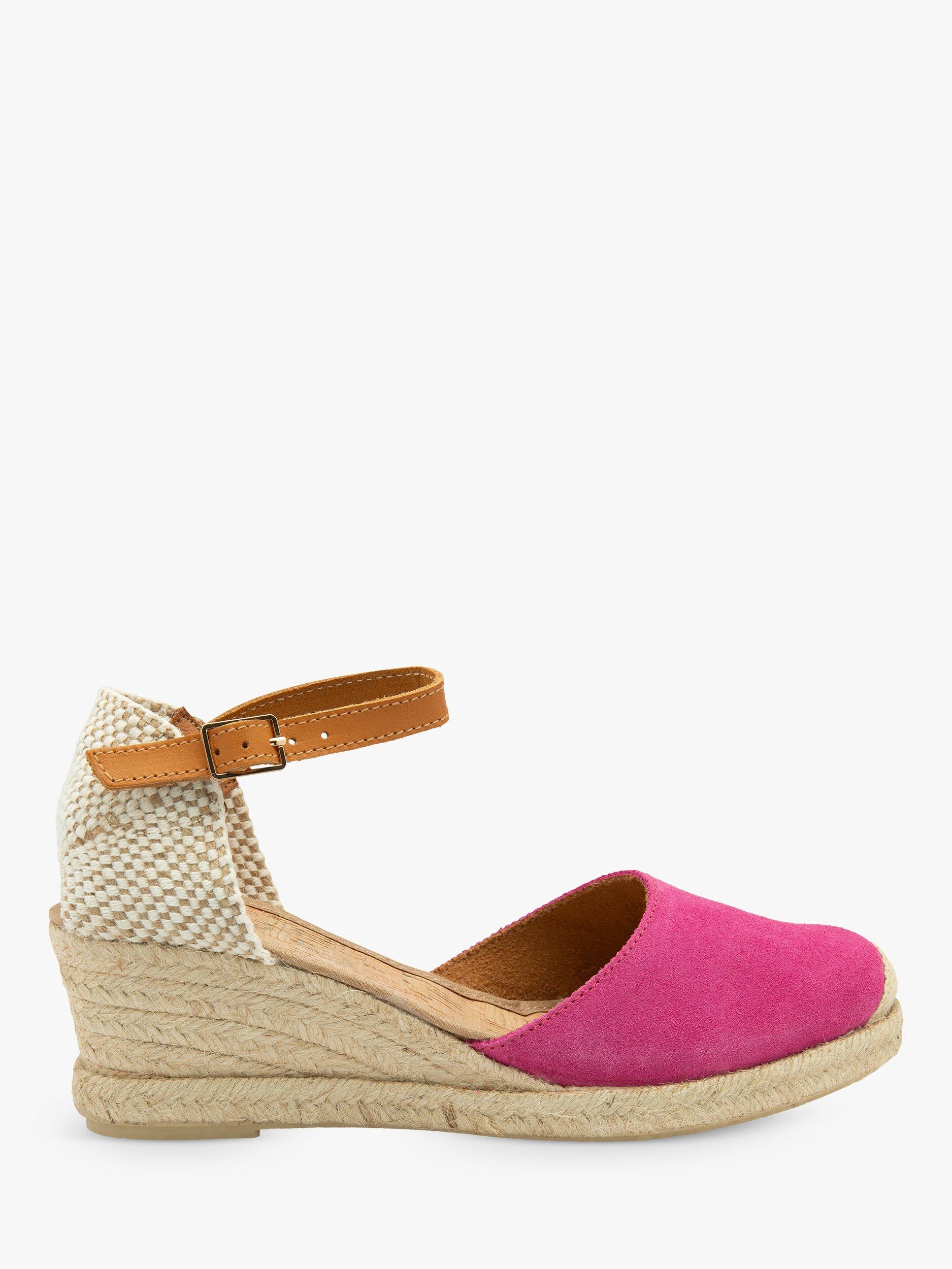 Ravel Rhea Wedge Espadrille Sandals, Fuchsia, 3