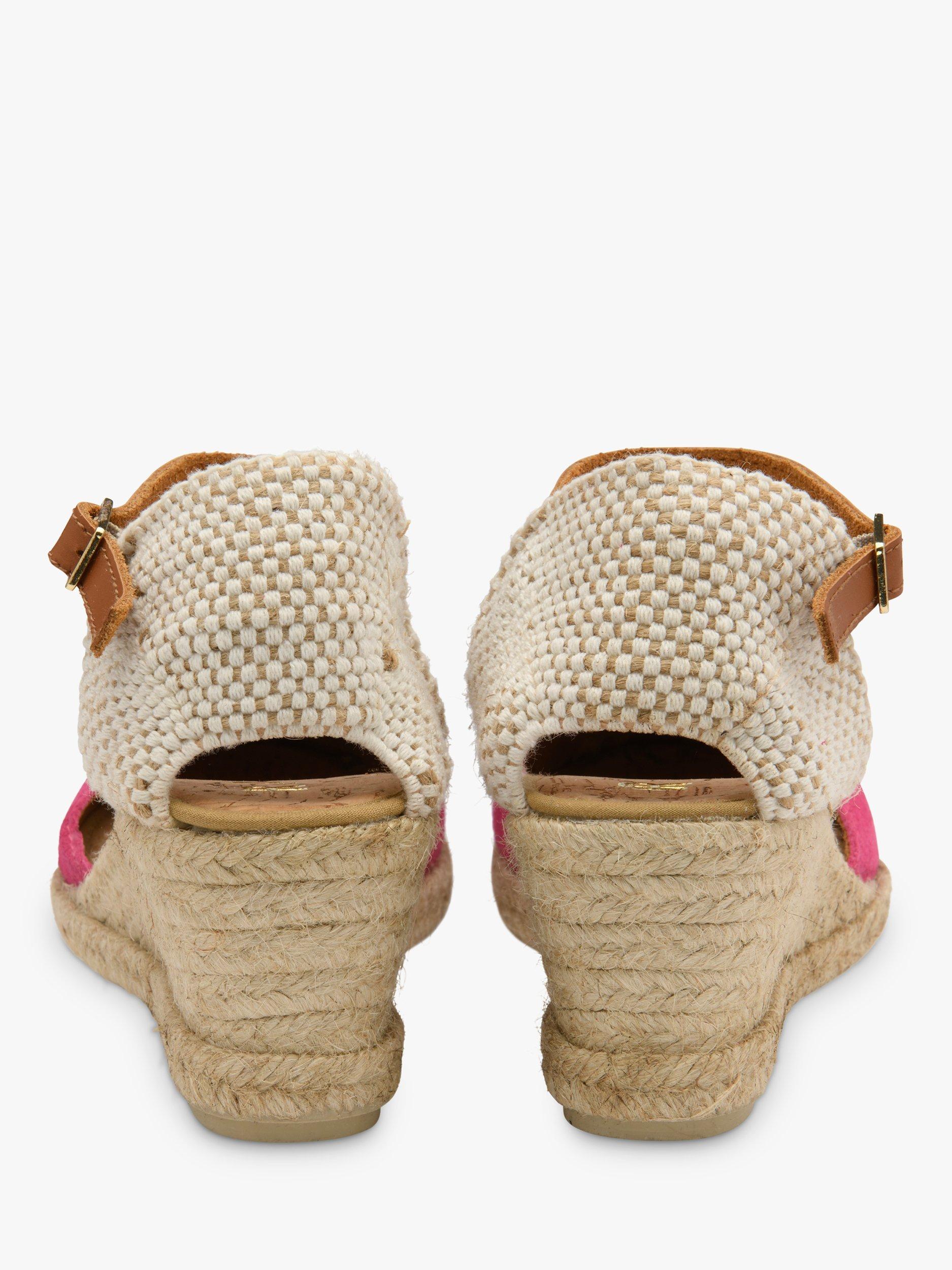 Product image 3 of 4, which shows Ravel Rhea Wedge Espadrille Sandals, Fuchsia, 5