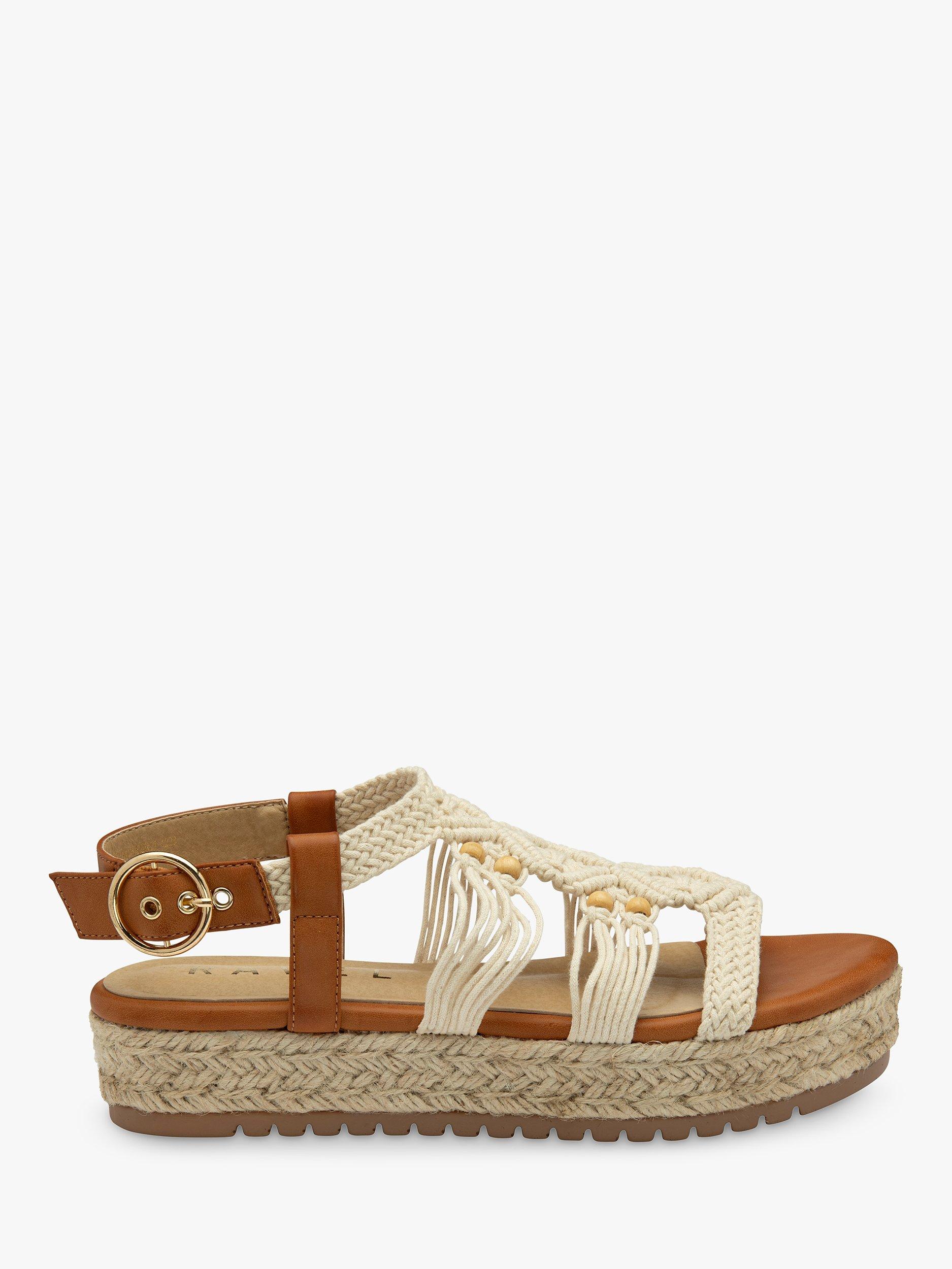 Product image 1 of 4, which shows Ravel Medway Flatform Sandals, Tan, 5