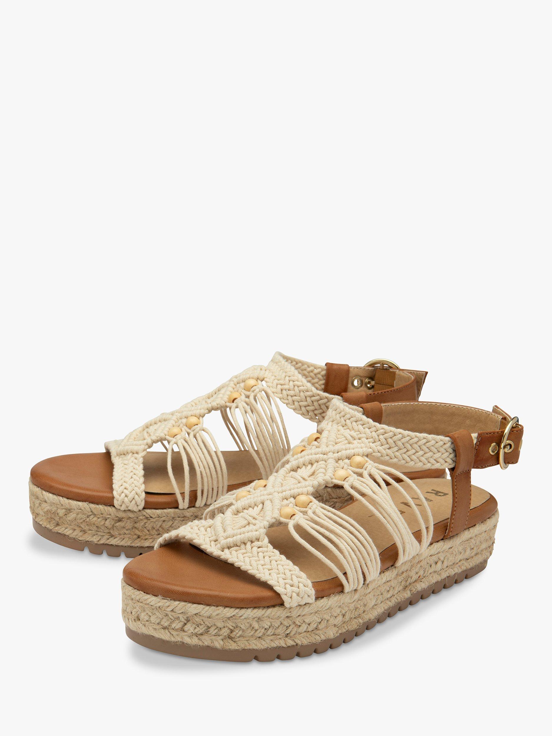 Product image 2 of 4, which shows Ravel Medway Flatform Sandals, Tan, 5