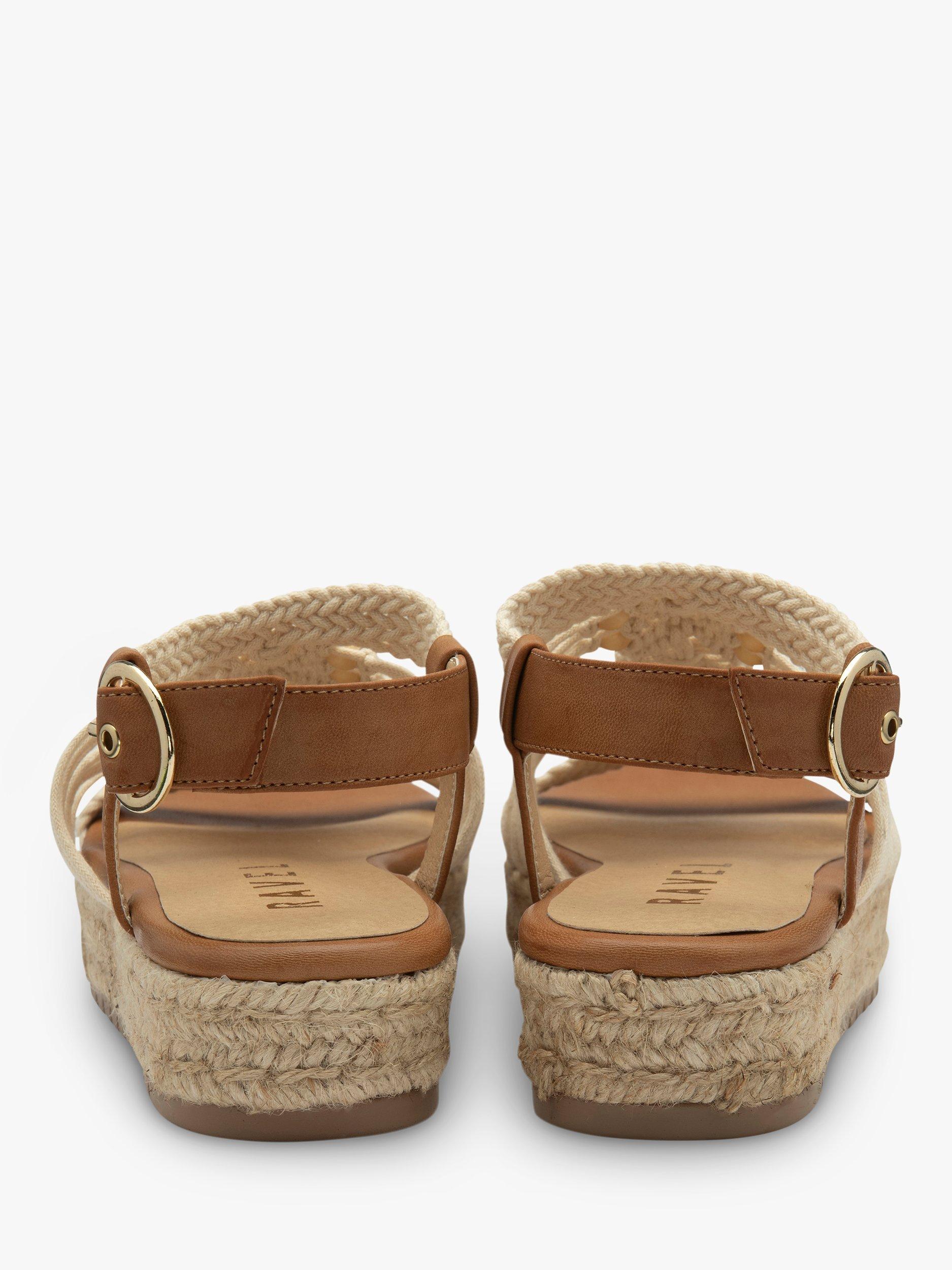 Product image 3 of 4, which shows Ravel Medway Flatform Sandals, Tan, 5