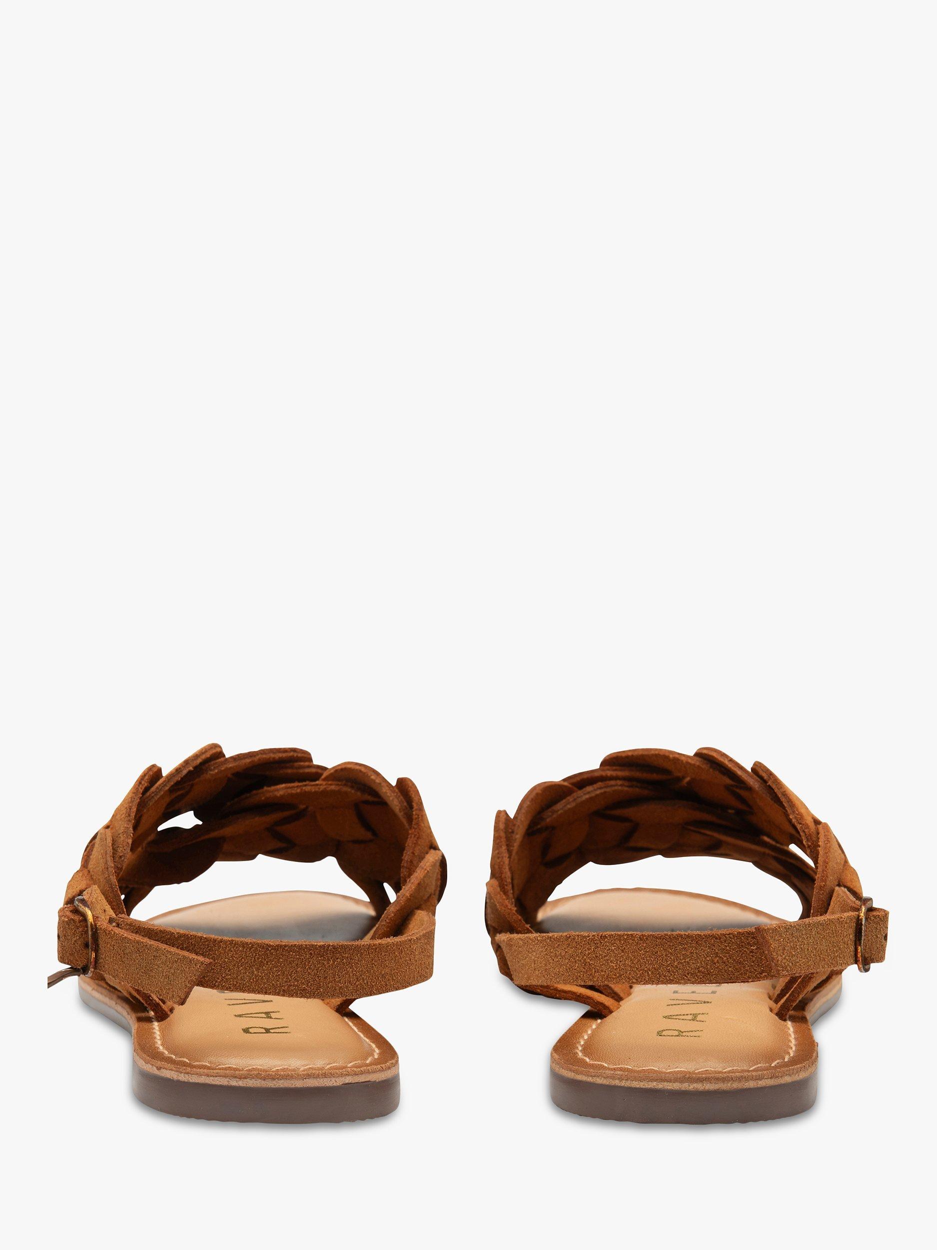 Product image 3 of 4, which shows Ravel Perran Suede Open Toe Sandals, Tan, 5