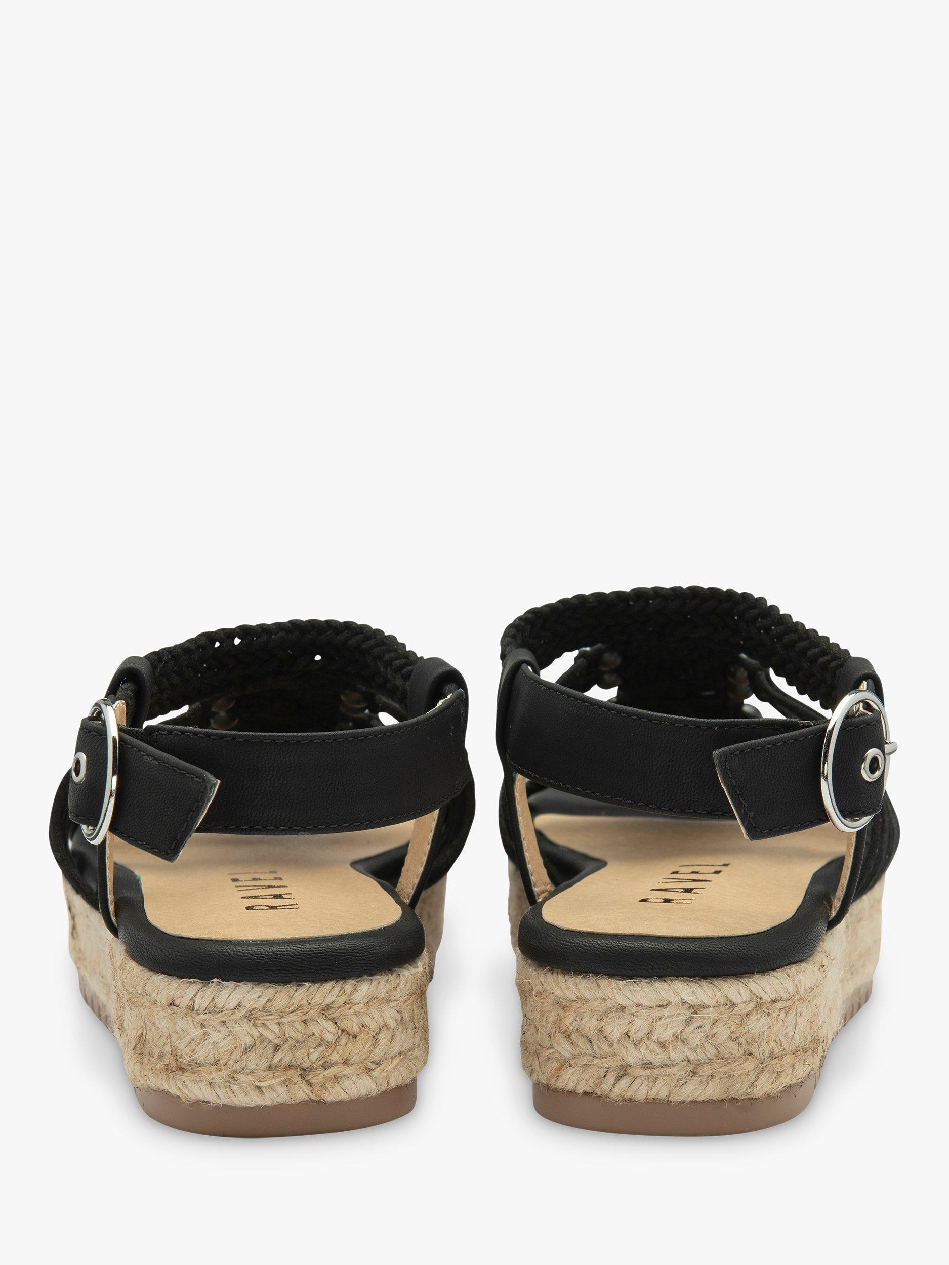 Product image 3 of 4, which shows Ravel Medway Flatform Sandals, Black, 5