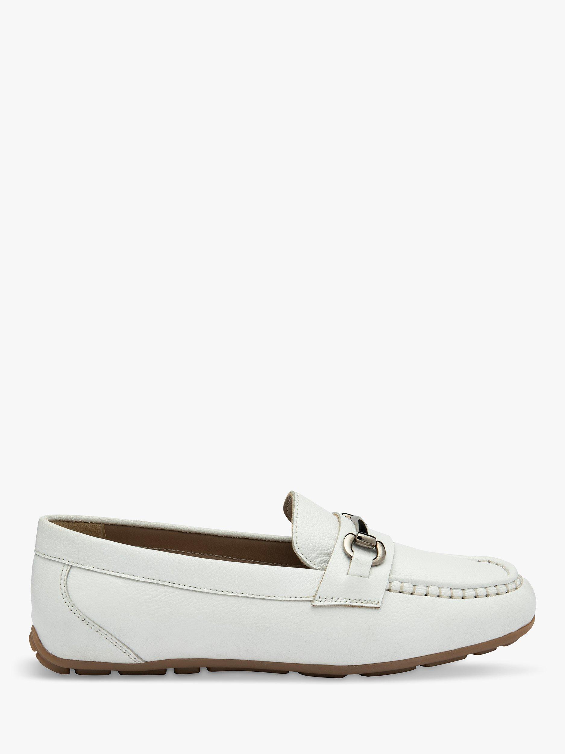 Product image 1 of 4, which shows Ravel Dutton Leather Loafers, White, 8