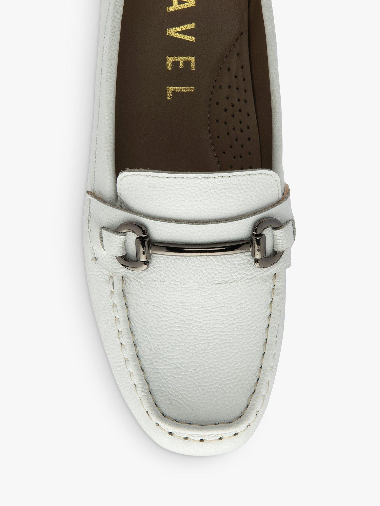 Product image 4 of 4, which shows Ravel Dutton Leather Loafers, White, 8