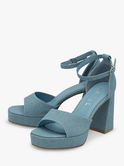Ravel Ornsay Block Heel Sandals, Blue - view 2, Blue