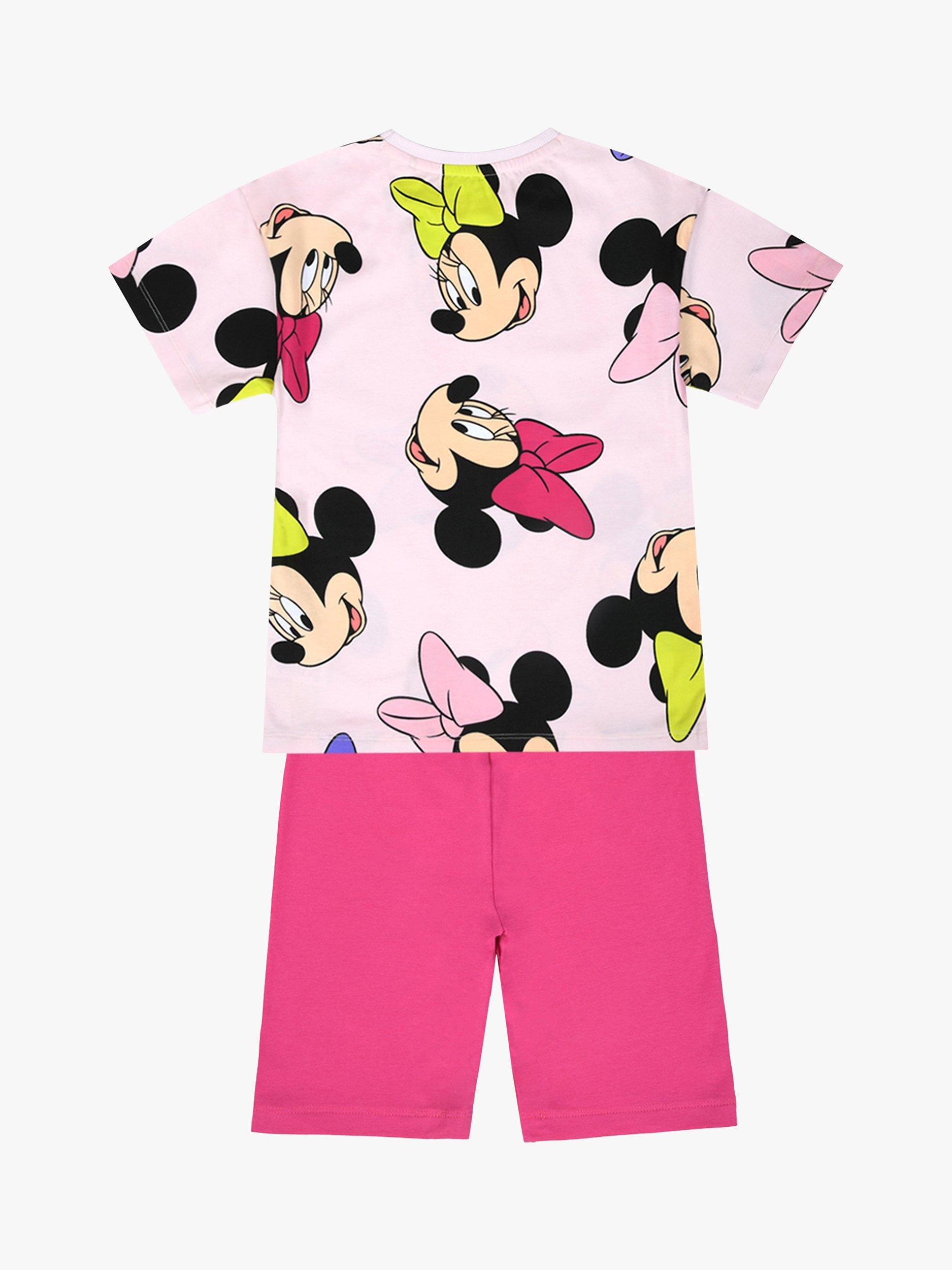 Product image 2 of 5, which shows Brand Threads Kids' Disney Minnie Mouse T-Shirt and Shorts Set, Pink, 4-5 years