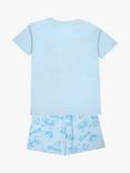 Brand Threads Kids' Stitch & Angel Graphic Short Pyjama Set, Blue