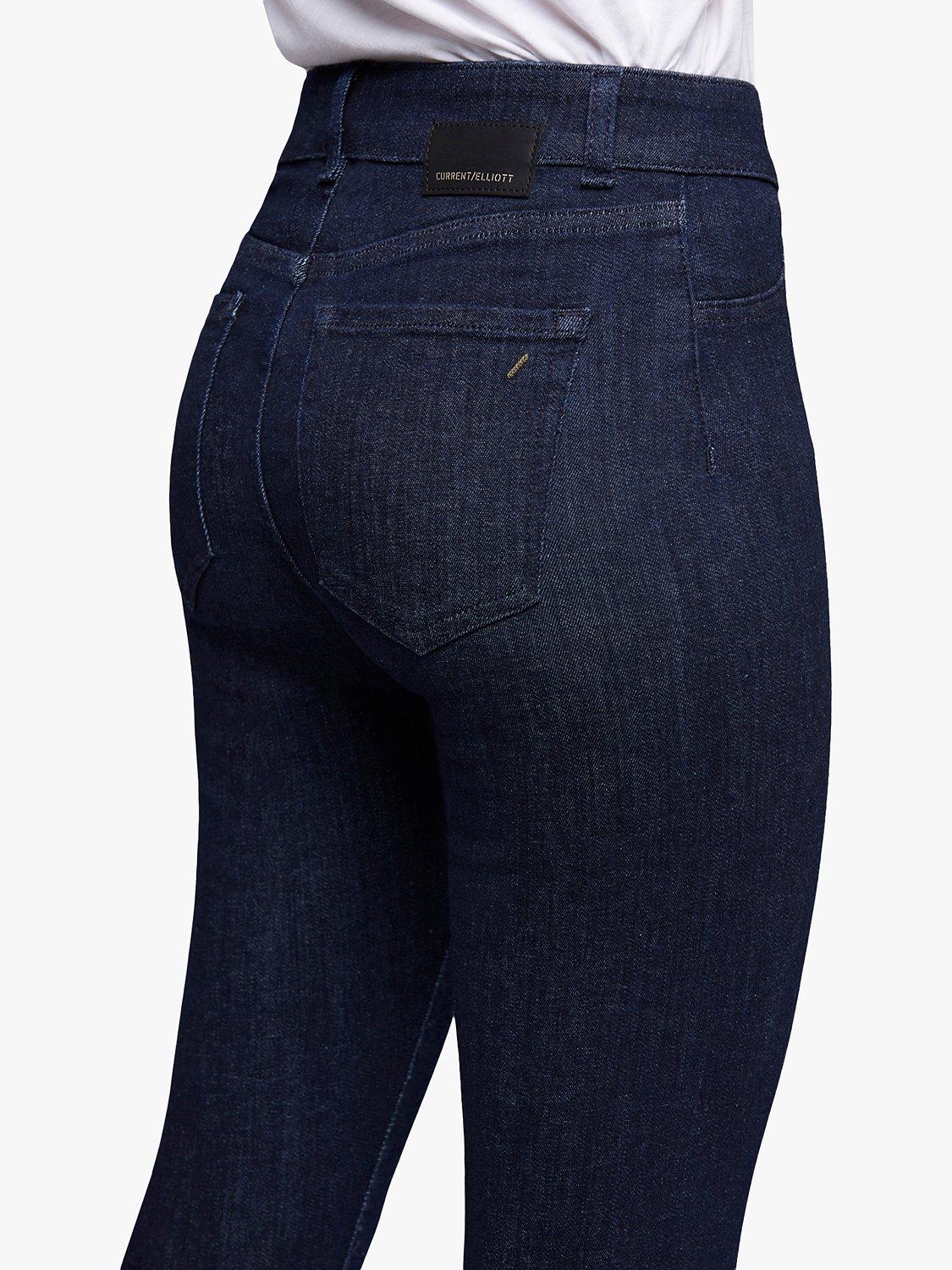 Product image 6 of 6, which shows Current/Elliott The Borderline Mid Rise Skinny Jeans, Cambria Dark Blue, W23/L26