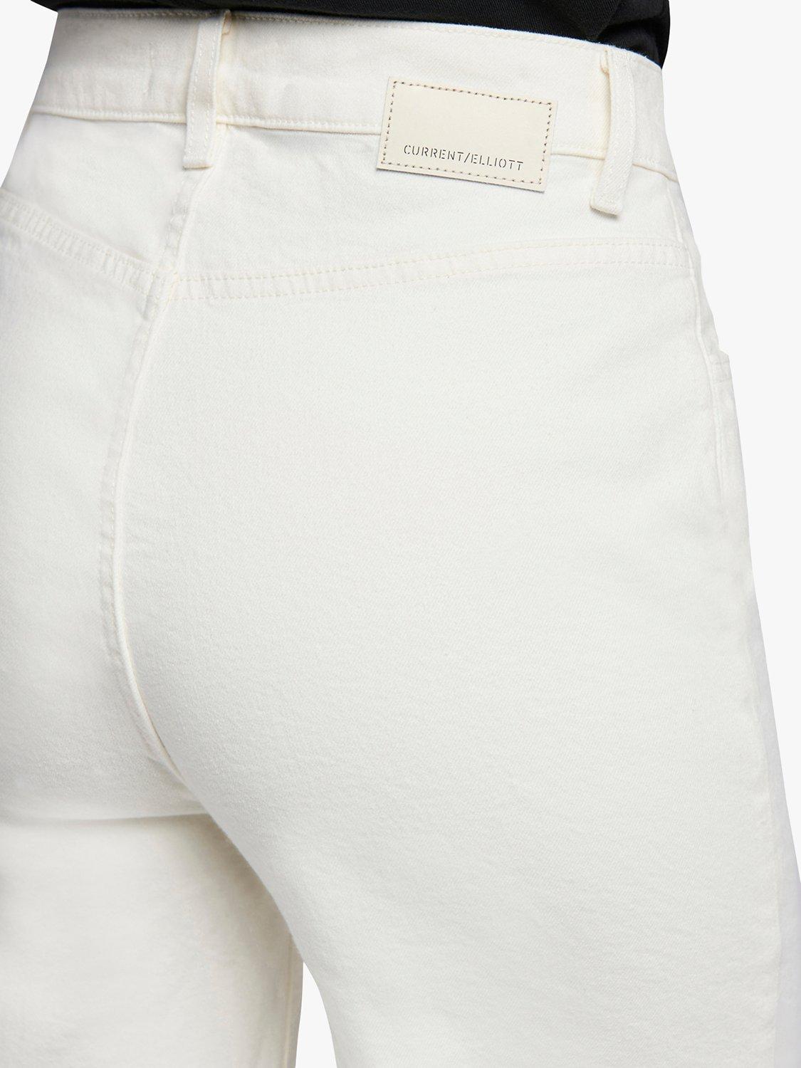 Product image 6 of 6, which shows Current/Elliott The Pioneer High Rise Wide Leg Jean, Moonbeam, W32/L30