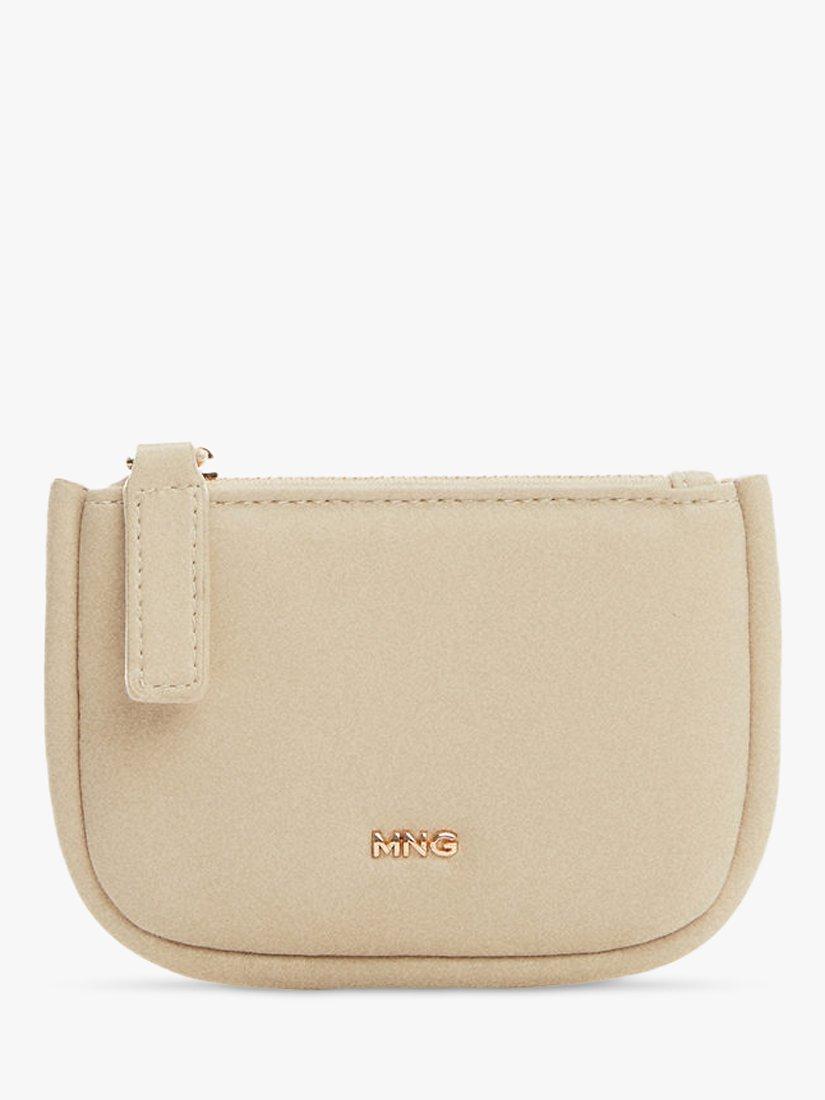 Mango Aivan Zipped Purse, Natural White, One Size