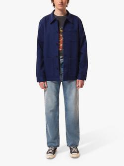 Nudie Jeans Barney Worker Jacket, Mid Blue