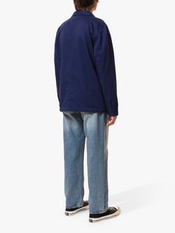 Nudie Jeans Barney Worker Jacket - view 2, Mid Blue