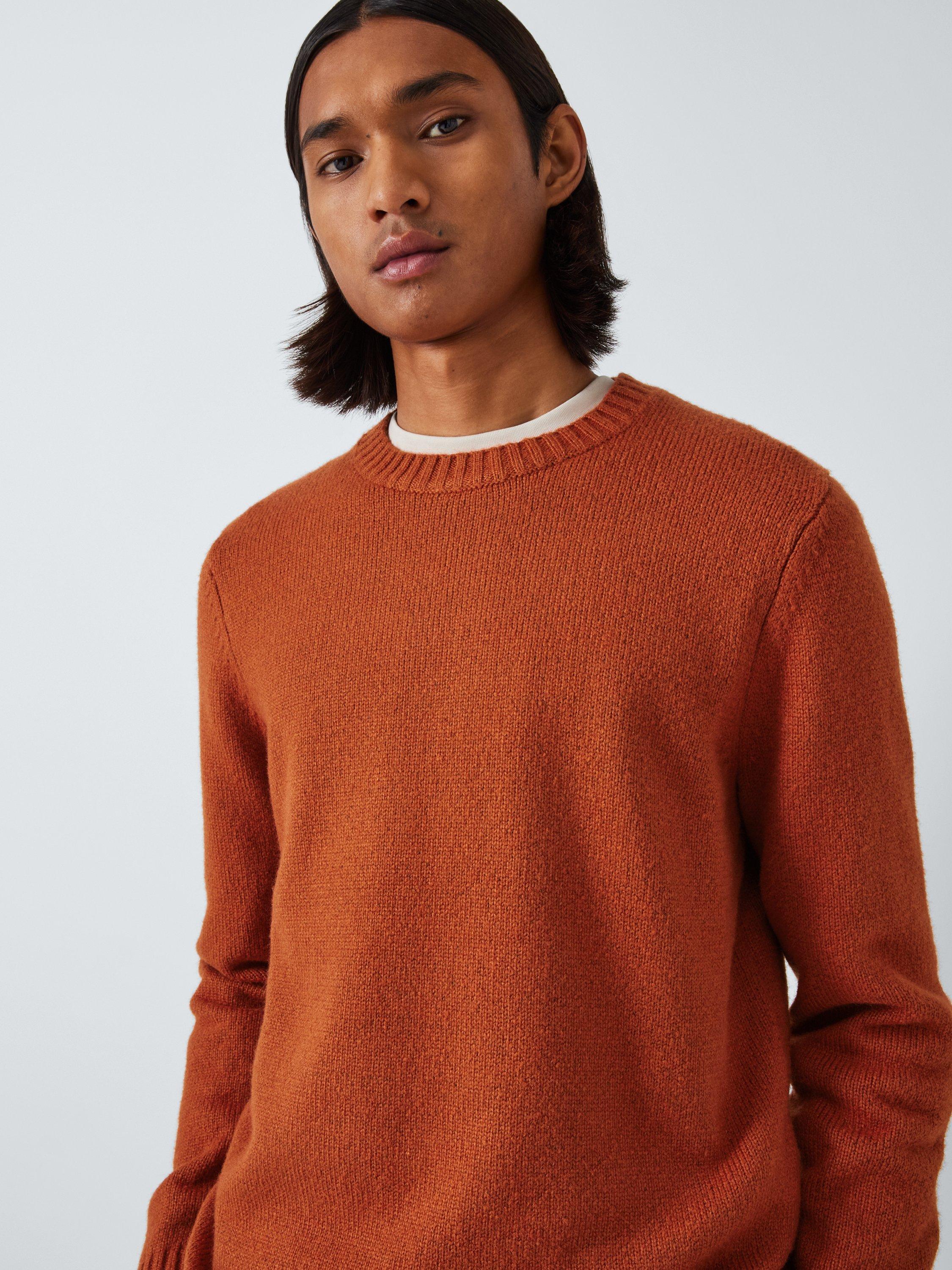 Product image 5 of 7, which shows John Lewis ANYDAY Cotton Blend Knit Crew Neck Jumper, Red, S