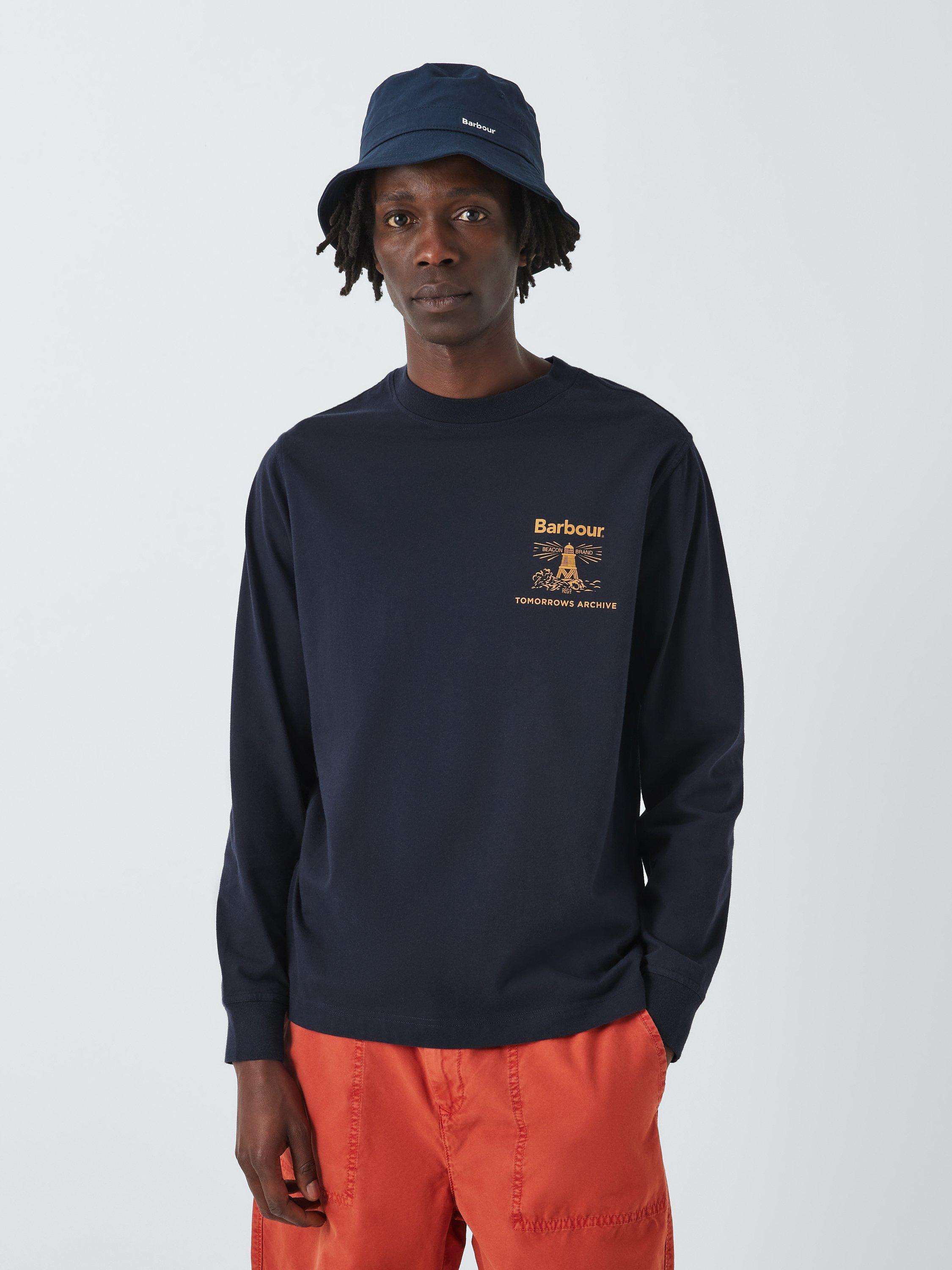 Barbour Tomorrow's Archive Arbour Long Sleeve T-Shirt, Navy