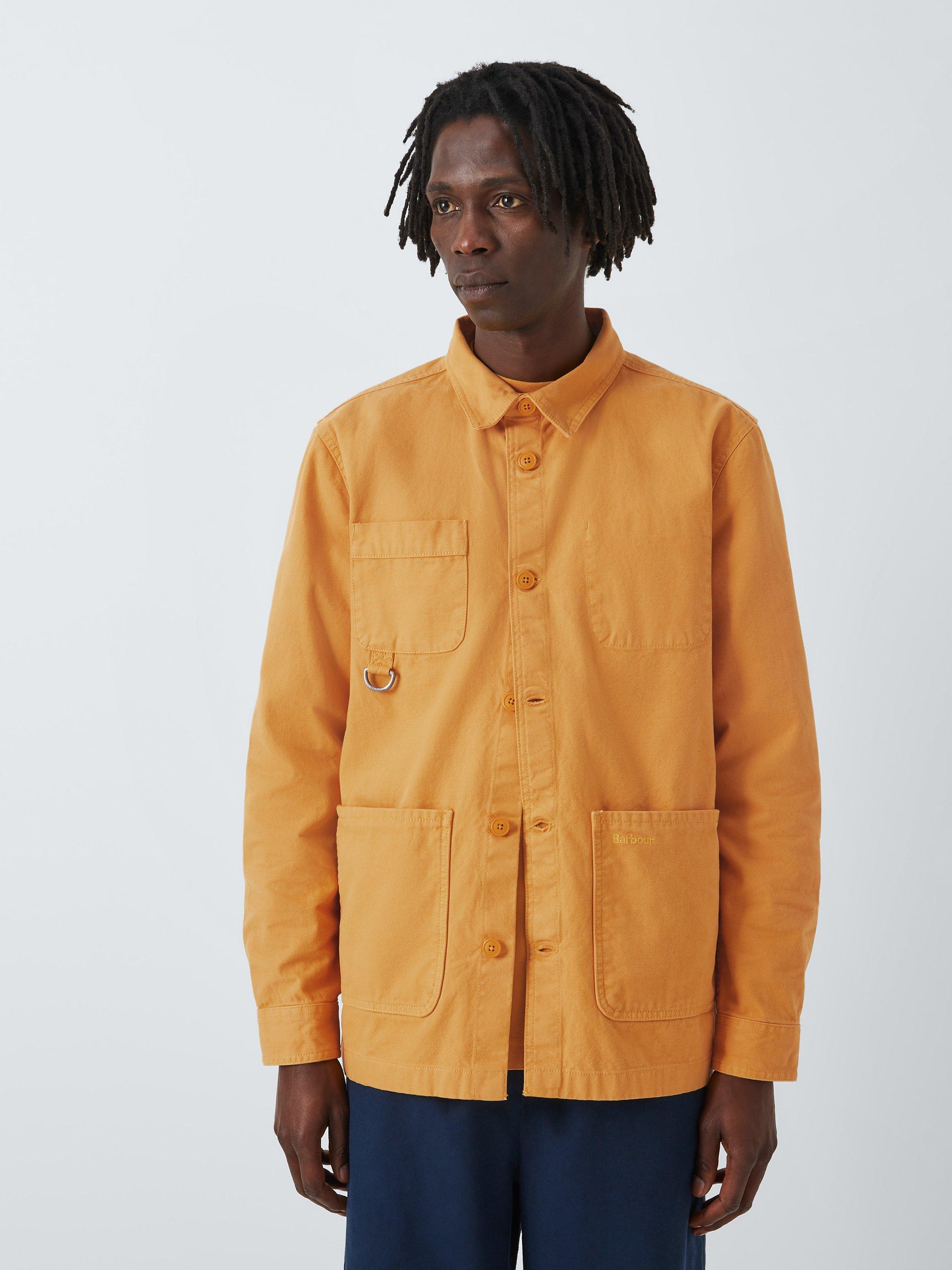 Barbour Tomorrow's Archive Cleadon Linen Blend Overshirt, Honey Gold