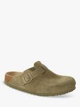 Birkenstock Boston Suede Clogs, Faded Khaki