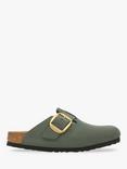 Birkenstock Boston Nubuck Narrow Fit Big Buckle Clogs, Thyme