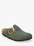 Birkenstock Boston Nubuck Narrow Fit Big Buckle Clogs, Thyme